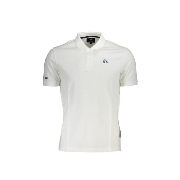 La Martina Bianco Cotton Men Polo main image 1